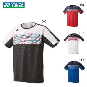 画像1: YONEX　メンズゲームシャツ（フィットスタイル）　ブラックLサイズ/10341 (1)