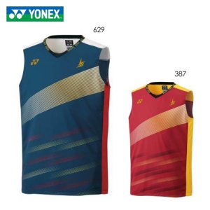 画像1: YONEX　メンズゲームシャツ（ノースリーブ）リンダンモデル/10393 (1)