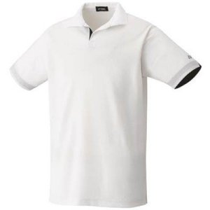 画像1: 【メール便/配達日時指定不可】YONEX　メンズゲームシャツ　ホワイトOサイズ/10415 (1)