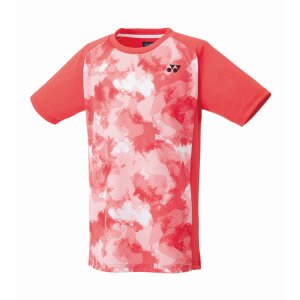 画像1: 【メール便/配達日指定不可】YONEX　ジュニアゲームシャツ　パールレッド　140サイズ/10575J (1)