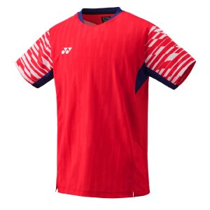 画像1: 【メール便/配達日時指定不可】YONEX　メンズゲームシャツ　クリアーレッド/10644 (1)