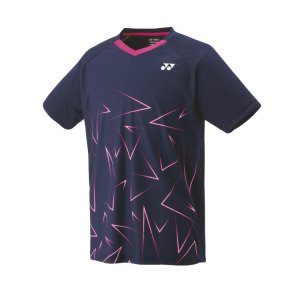 画像1: 【メール便/配達日時指定不可】YONEX ユニゲームシャツ　ネイビーブルー　Sサイズ/10673 (1)