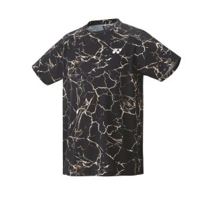 画像1: 【メール便/配達日指定不可】YONEX　ユニゲームシャツ（フィットスタイル）ブラック/10675 (1)