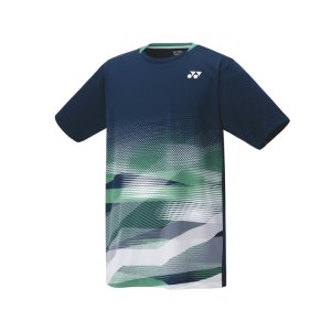 画像1: 【メール便/配達日指定不可】YONEX　ユニゲームシャツ　ネイビーブルー　Oサイズ/10677 (1)