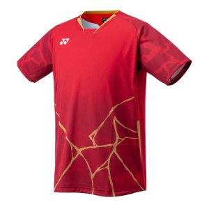画像1: 【メール便/配達日時指定不可】YONEX　メンズゲームシャツ(フィットスタイル)　ワイン/10730 (1)