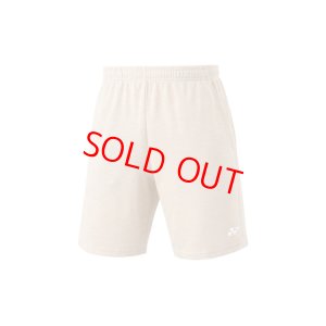 画像1: 【メール便/配達日指定不可】YONEX　ユニハーフパンツ　サンドベージュ　Lサイズ/15185 (1)