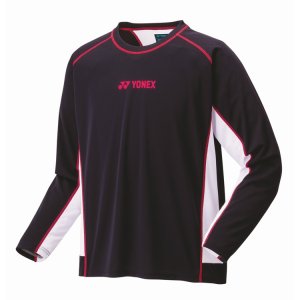 画像1: 【メール便/配達日指定不可】YONEX　ジュニアロングスリーブTシャツ　ブラック　120サイズ/16798JY (1)
