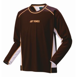 画像1: 【メール便/配達日指定不可】YONEX　ジュニアロングスリーブTシャツ　ココア　140サイズ/16798JY (1)