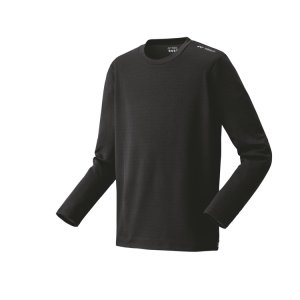 画像1: 【メール便/配達日時指定不可】YONEX　ユニロングスリーブTシャツ　ブラック/16818 (1)