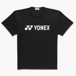 画像1: 【メール便/配達日時指定不可】YONEX　ユニドライTシャツ　絶対にウマくいく　ブラック/16891Y (1)