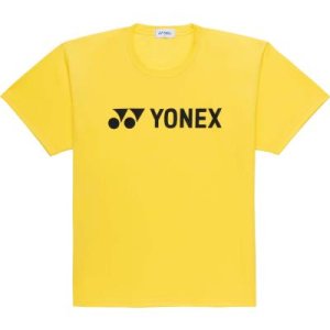 画像1: 【メール便/配達日時指定不可】YONEX　ユニドライTシャツ　絶対にウマくいく　フラッシュイエロー/16891Y (1)