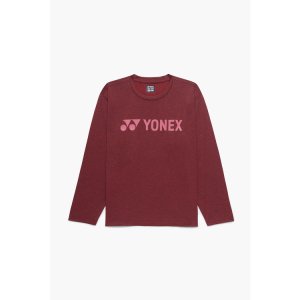 画像1: 【メール便/配達日時指定不可】YONEX　ユニロングスリーブTシャツ　レッド/16892Y (1)