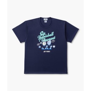 画像1: 【メール便/配達日時指定不可】YONEX　受注会限定　ジュニアドライTシャツソフトテニス　ネイビーブルー　140サイズ/16895JY (1)