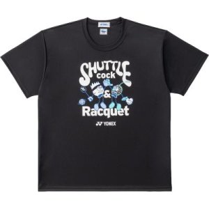 画像1: 【メール便/配達日時指定不可】YONEX　受注会限定　ユニドライTシャツバドミントン　ブラック/16895Y (1)