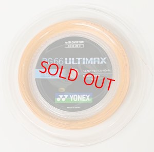 画像1: 【メール便送料無料/配達日時指定不可】YONEXバドミントンロールガットBG66アルティマックス200m　オレンジ/BG66UM-2 (1)