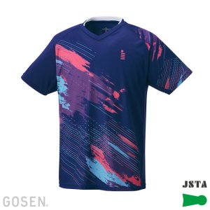画像1: 【メール便/着日指定不可】【40％OFF】GOSEN　ジュニアゲームシャツ　ネイビー　140サイズ/T2440 (1)