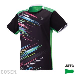 画像1: 【メール便/着日指定不可】【40％OFF】GOSEN　レディースゲームシャツ　ブラック　Sサイズ/T2401 (1)