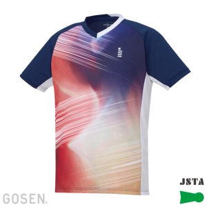 画像1: 【メール便/着日指定不可】【40％OFF】GOSEN　ジュニアゲームシャツ　ネイビー　140サイズ/T2346 (1)