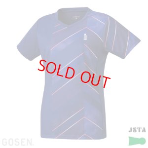 画像1: 【メール便/着日指定不可】【40％OFF】GOSEN　レディースゲームシャツ　ネイビー　Lサイズ/T2405 (1)