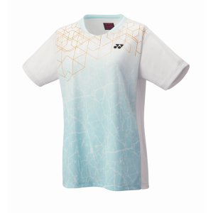 画像1: 【メール便/配達日時指定不可】YONEX レディースゲームシャツ(レギュラータイプ)　ホワイト　Lサイズ/20814 (1)