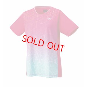 画像1: 【メール便/配達日時指定不可】YONEX レディースゲームシャツ(レギュラータイプ)　ブライトピンク　Lサイズ/20814 (1)