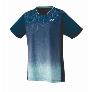 画像1: 【メール便/配達日時指定不可】YONEX レディースゲームシャツ(レギュラータイプ)　ダークネイビー　Sサイズ/20814 (1)