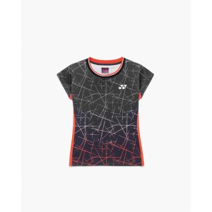 画像1: 【メール便/配達日指定不可】YONEX　ウィメンズゲームシャツ（スリムタイプ）ブラック/20997Y (1)