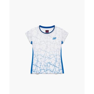 画像1: 【メール便/配達日指定不可】YONEX　ウィメンズゲームシャツ（スリムタイプ）ホワイト/20997Y (1)