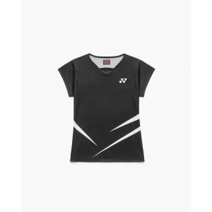 画像1: 【メール便/配達日指定不可】YONEX　ウィメンズゲームシャツ（スリムタイプ）ブラック/20998Y (1)