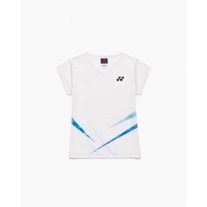 画像1: 【メール便/配達日指定不可】YONEX　ウィメンズゲームシャツ（スリムタイプ）ホワイト/20998Y (1)