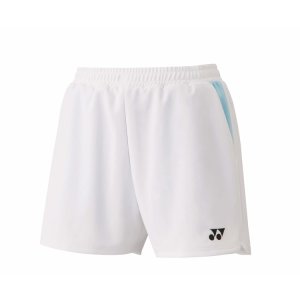 画像1: 【メール便/配達日時指定不可】YONEX　ウィメンズニットショートパンツ　ホワイト/25069 (1)