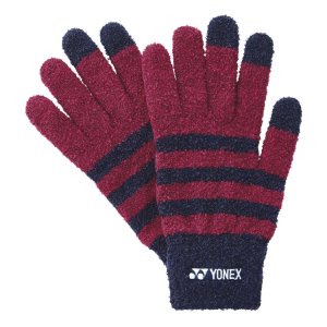 画像1: 【メール便/配達日時指定不可】YONEX　ユニタッチグローブ　ワインレッド　Sサイズ/45049 (1)