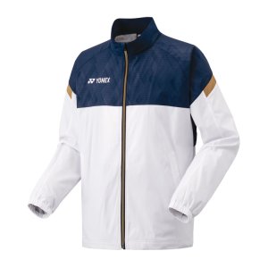 画像1: YONEX　ユニ裏地付ウィンドウォーマーシャツ　ホワイト　Mサイズ/70106Y (1)