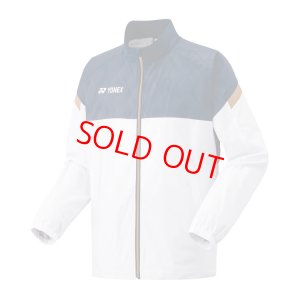 画像1: YONEX　ユニ裏地付ウィンドウォーマーシャツ　ホワイト　Mサイズ/70106Y (1)