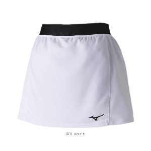 画像1: MIZUNO　レディーススカート　ホワイト　Mサイズ/72MB0201 (1)