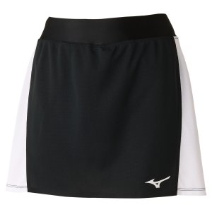 画像1: MIZUNO　レディーススカート　ブラック(ホワイト)　Sサイズ/72MB0201 (1)