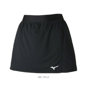 画像1: MIZUNO　レディーススカート　ブラック　Sサイズ/72MB0201 (1)