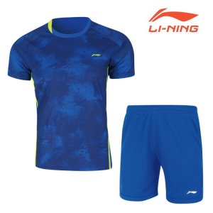 画像1: 【メール便/配達日時指定不可】LI-NING ジュニアゲームシャツ＆パンツセット　130サイズ/AATN026 (1)