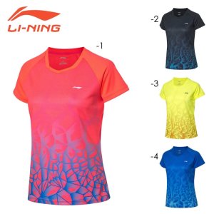 画像1: 【メール便/配達日時指定不可】LI-NING レディースゲームシャツ/AAYQ066 (1)