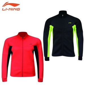 画像1: 【メール便/配達日時指定不可】LI-NING ユニウォームアップジャケット　ブラックLサイズ/AWDL641 (1)