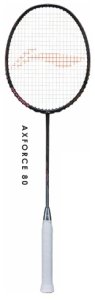 画像1: LI-NING　バドミントンラケット(フレームのみ)　AXフォース80　ブラックゴールド　4U5/AX-80 (1)