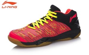 画像1: LI-NING バドミントンユニシューズ　レッドブラック24.5cm/AYAM011 (1)