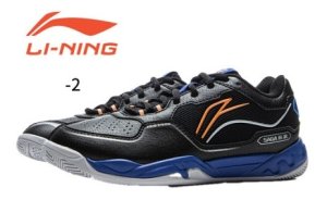 画像1: LI-NING バドミントンシューズジュニア　ブラック　19.0cm/AYTV002 (1)