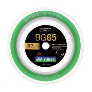 画像1: YONEX バドミントンロールガット　ミクロン65　100m　ホワイト/BG65-1 (1)