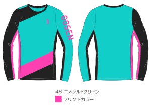 画像4: 【メール便/配達日時指定不可】【25％OFF】GOSEN　ワンポイント長袖Tシャツ/J21P03 (4)