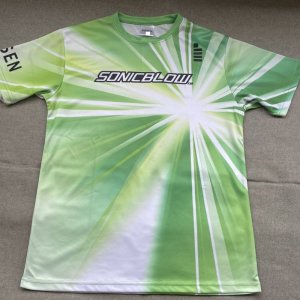 画像1: 【メール便/配達日時指定不可】GOSEN　ソニックブローTシャツ　グリーン/J23P0248 (1)