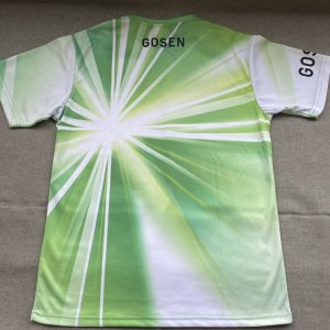 画像2: 【メール便/配達日時指定不可】GOSEN　ソニックブローTシャツ　グリーン/J23P0248 (2)