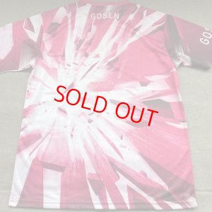 画像2: 【メール便/配達日時指定不可】GOSEN　ブルズインパクトTシャツ　マゼンタ/J23P1696 (2)