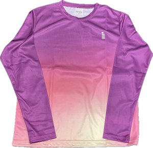 画像1: 【メール便/配達日指定不可】GOSEN　ユニ秋企画昇華ロングTシャツB　パープル　Mサイズ/JPT49 (1)