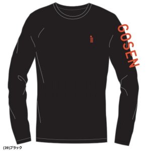 画像1: GOSEN　ロゴロングTシャツ　ブラック/JPT50 (1)